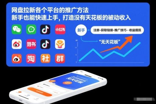 网盘拉新各个平台的推广方法,新手也能快速上手,打造没有天花板的被动收入-韬哥副业项目资源网