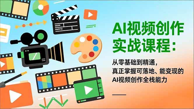 （16997期）AI视频创作实战课程：从零基础到精通，真正掌握可落地、能变现的AI视频创作全栈能力-韬哥副业项目资源网