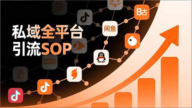 (16994期)私域全平台引流SOP,抖音/快手/小红书/微信/QQ/B站/闲鱼等,技术合集,高效转化公域流量-韬哥副业项目资源网