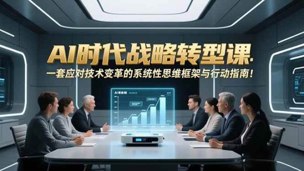 （16989期）AI时代战略转型课：一套应对技术变革的系统性思维框架与行动指南！-韬哥副业项目资源网