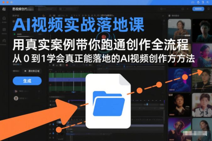 AI视频实战落地课,用真实案例带你跑通创作全流程,从0到1学会真正能落地的AI视频创作方法-韬哥副业项目资源网