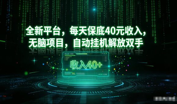 最新看广平台,每天保底30-4米,无脑项目,自动挂G解放双手【揭秘】-韬哥副业项目资源网