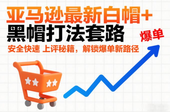 亚马逊最新白帽+黑帽打法套路,安全快速上评秘籍,解锁爆单新路径-韬哥副业项目资源网