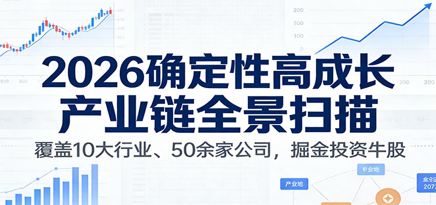 付费文章:2026确定性高成长产业链全景扫描:覆盖10大行业、50余家公司,掘金投资牛股-韬哥副业项目资源网