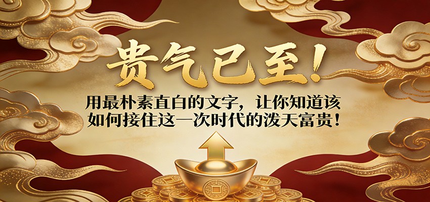付费文章：贵气已至！用最朴素直白的文字，让你知道该如何接住这一次时代的泼天富贵！-韬哥副业项目资源网