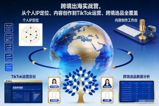跨境出海实战营,从个人IP定位、内容创作到TikTok运营、跨境选品全覆盖-韬哥副业项目资源网