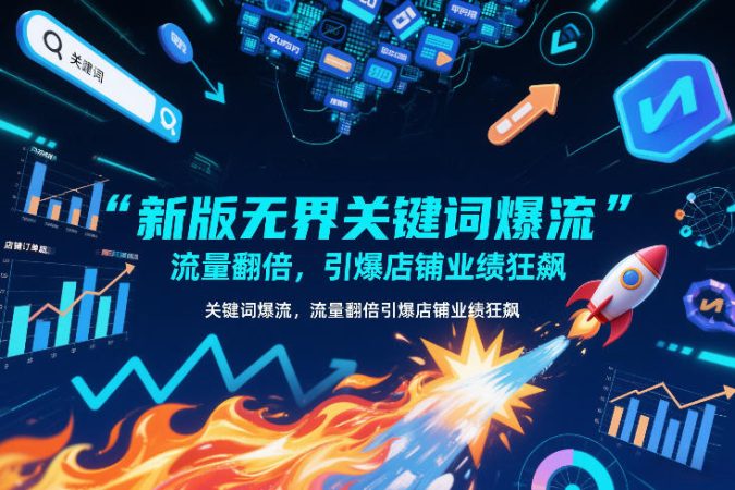 新版无界关键词爆流,流量翻倍,引爆店铺业绩狂飙-韬哥副业项目资源网