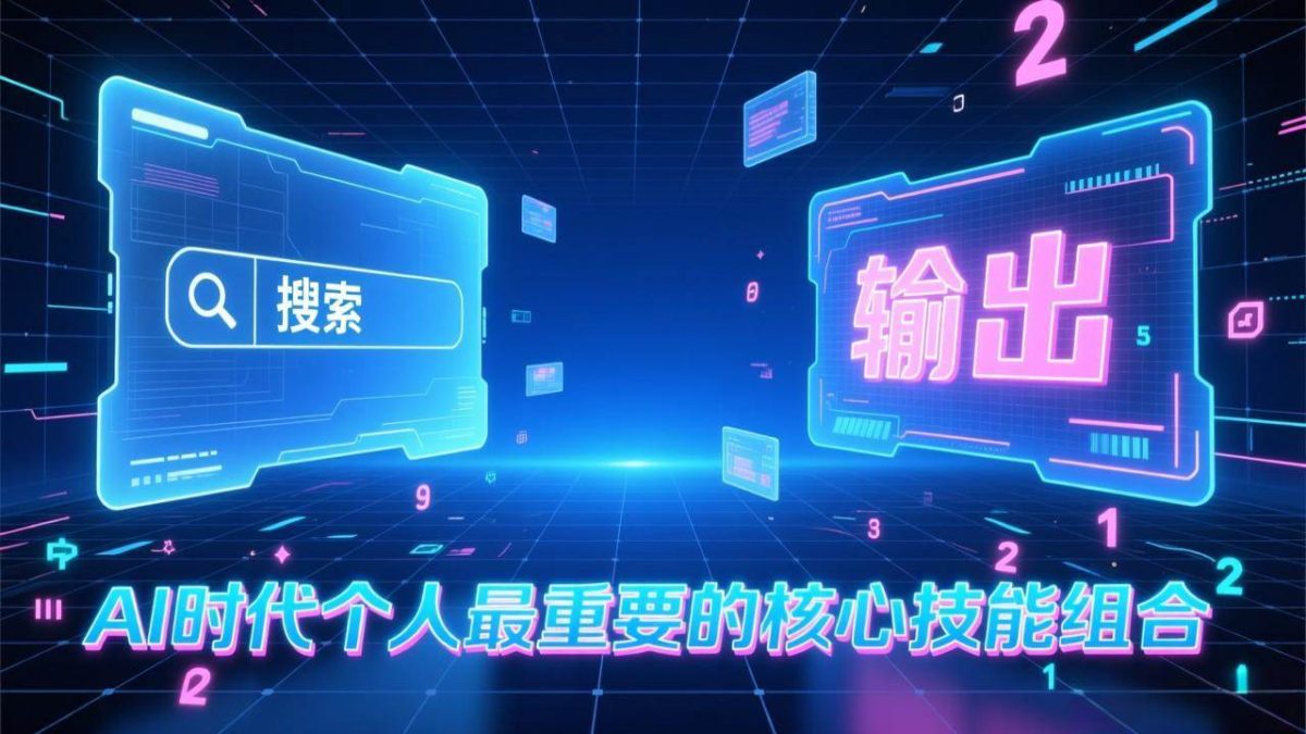 图片[1]-（17074期）付费文章：AI时代个人最重要的核心技能组合：“输出能力”和“搜索能力”-韬哥副业项目资源网