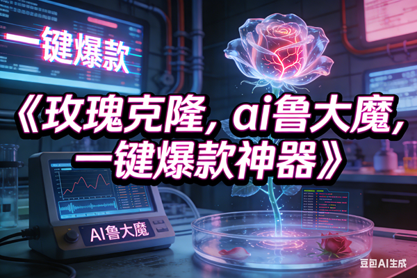 (17076期)玫瑰克隆神器,ai鲁大魔,自媒体必备神器,一键爆款,详细教程 (17076期)玫瑰克隆神器,ai鲁大魔,自媒体必备神器,一键爆款,详细教程