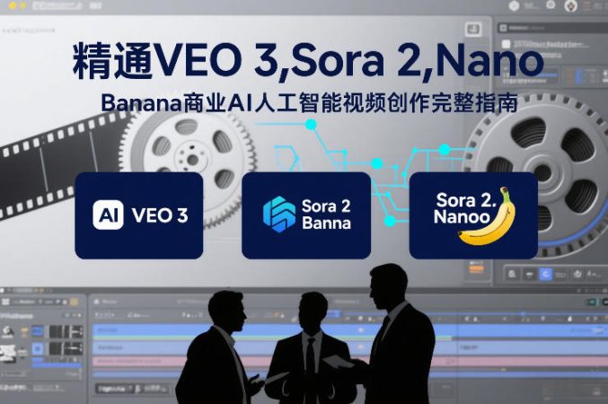 精通VEO 3,Sora 2,Nano Banana商业AI人工智能视频创作完整指南-韬哥副业项目资源网