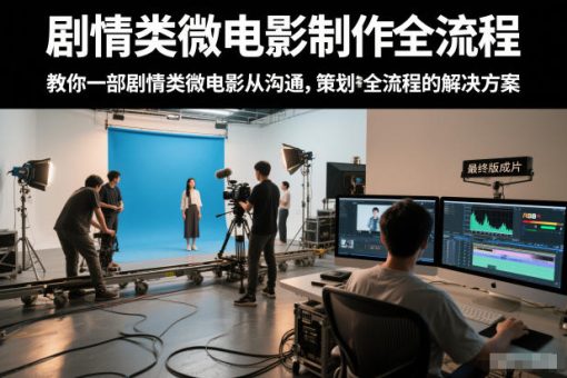 剧情类微电影制作全流程，教你一部剧情类微电影从沟通，策划到拍摄制作全流程的解决方案-韬哥副业项目资源网