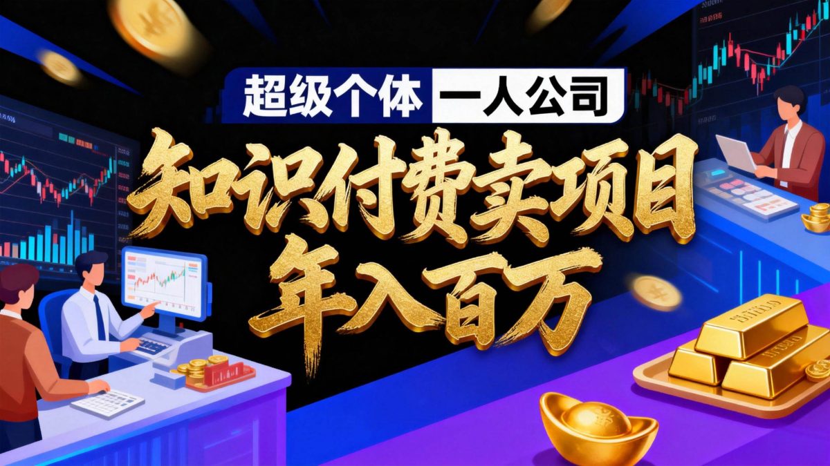 图片[1]-（17093期）2026年“超级个体一人公司”私域卖项目年入百万，个人IP-精准引流-项目包装-转化成交-韬哥副业项目资源网