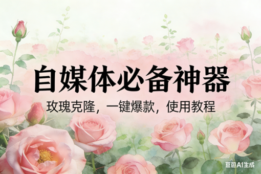 (17115期)玫瑰克隆神器,ai鲁大魔,自媒体必备工具,一键爆款神器,详细教程-韬哥副业项目资源网