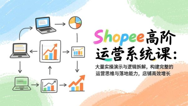 (17124期)Shopee高阶运营系统课:大量实操演示与逻辑拆解,构建完整的运营思维与落地能力,店铺高效增长-韬哥副业项目资源网