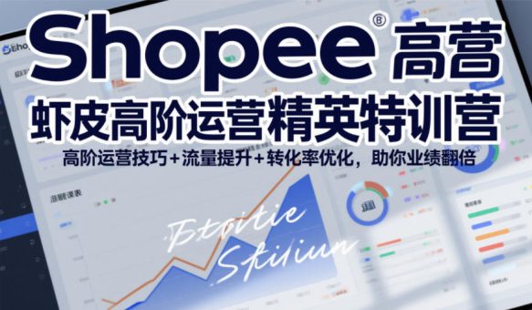 Shopee虾皮高阶运营精英特训营,高阶运营技巧+流量提升+转化率优化,助你业绩翻倍-韬哥副业项目资源网
