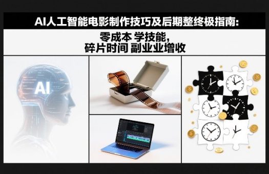 AI人工智能电影制作技巧及后期完整终极指南:零成本学技能,碎片时间副业增收-韬哥副业项目资源网