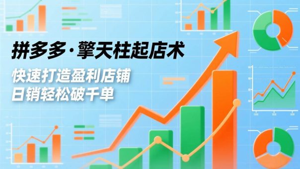 （17149期）拼多多·擎天柱起店术，爆流布局、利润起飞、不断流，快速打造盈利店铺，日销轻松破千单-韬哥副业项目资源网
