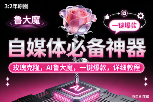 (17153期)玫瑰克隆神器,ai鲁大魔,自媒体必备工具,一键爆款神器,详细教程。-韬哥副业项目资源网