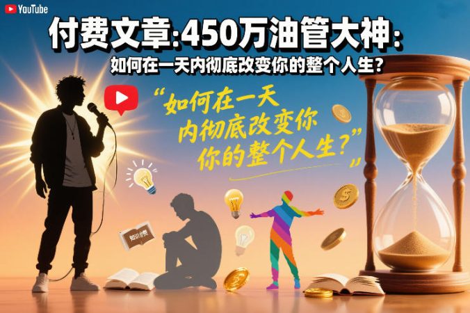 付费文章:450万油管大神:如何在一天内彻底改变你的整个人生?-韬哥副业项目资源网