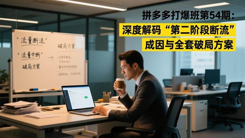 （17163期）拼多多打爆班第54期：深度解码“第二阶段断流”成因与全套破局方案-韬哥副业项目资源网