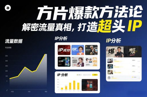 方片爆款方法论，解密流量真相，打造超头IP-韬哥副业项目资源网