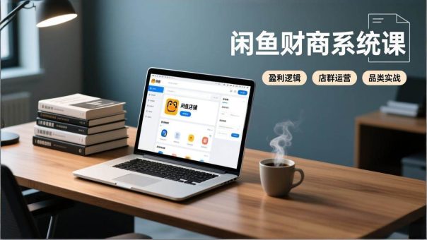 (17193期)闲鱼财商系统课:从盈利逻辑、店群运营到品类实战,实现稳定月入过万-韬哥副业项目资源网