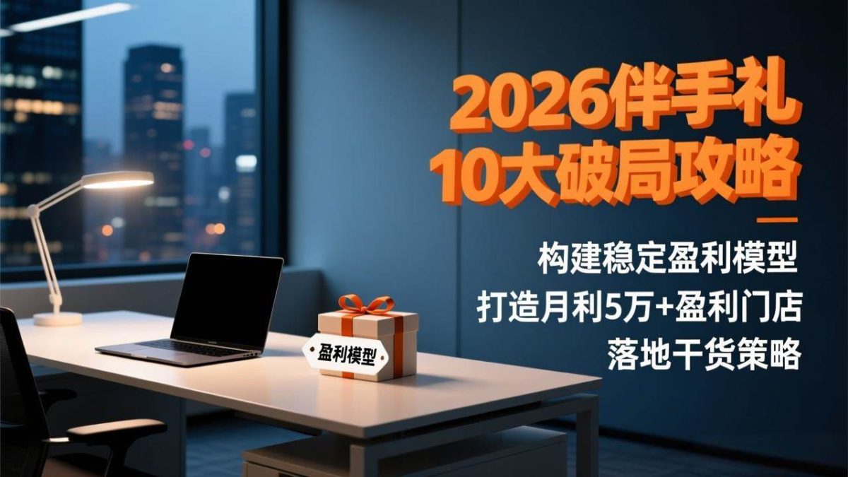 图片[1]-（17191期）2026伴手礼10大破局攻略：构建稳定盈利模型，打造月利5万+盈利门店，落地干货策略-韬哥副业项目资源网