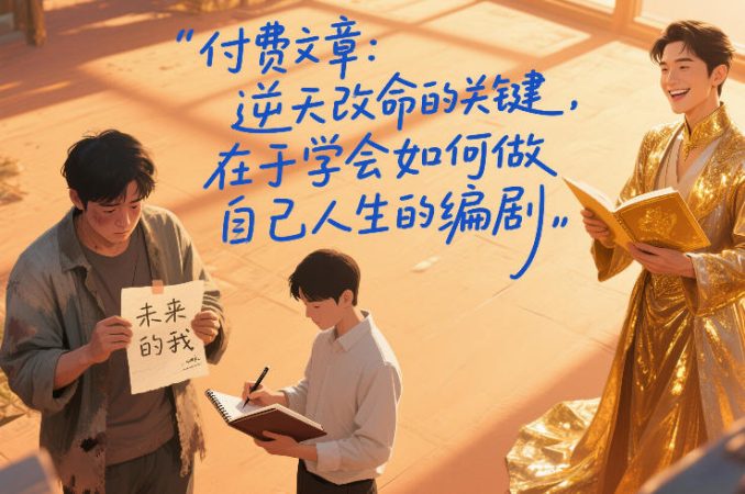 付费文章：逆天改命的关键，在于学会如何做自己人生的编剧-韬哥副业项目资源网