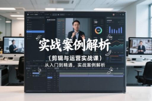 剪辑与运营实战课，从入门到精通，实战案例解析（更新2026）-韬哥副业项目资源网