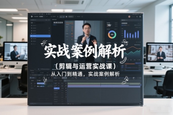剪辑与运营实战课，从入门到精通，实战案例解析（更新2026）-韬哥副业项目资源网
