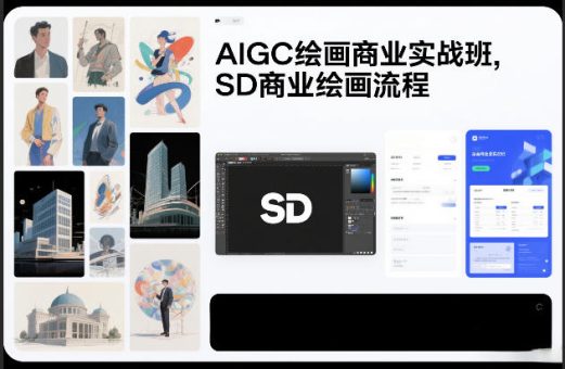 AIGC绘画商业实战班，SD商业绘画流程-韬哥副业项目资源网