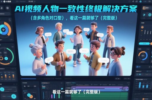 AI视频人物一致性终极解决方案(含多角色对口型),看这一篇就够了(完整版)-韬哥副业项目资源网