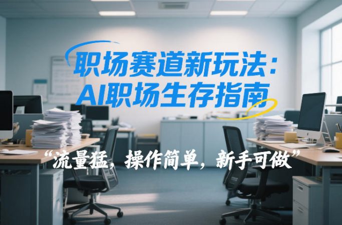 职场赛道新玩法：AI职场生存指南，流量猛，操作简单，新手可做-韬哥副业项目资源网