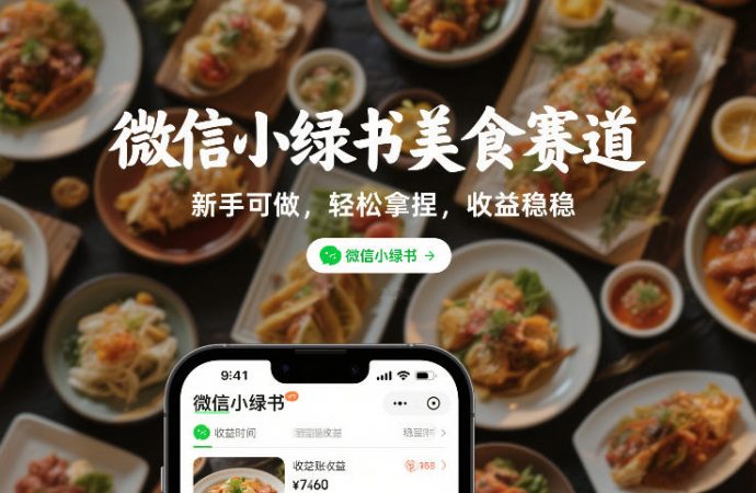 微信小绿书美食赛道，新手可做，轻松拿捏，收益稳稳-韬哥副业项目资源网