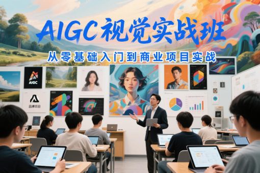 AIGC视觉实战班,从零基础入门到商业项目实战-韬哥副业项目资源网