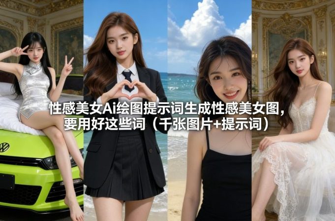 性感美女Ai绘图提示词生成性感美女图，要用好这些词（千张图片+提示词）-韬哥副业项目资源网