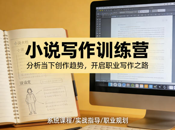 小说加写作训练营,带你分析如何在当下脱颖而出,开启你的职业创作之路-韬哥副业项目资源网