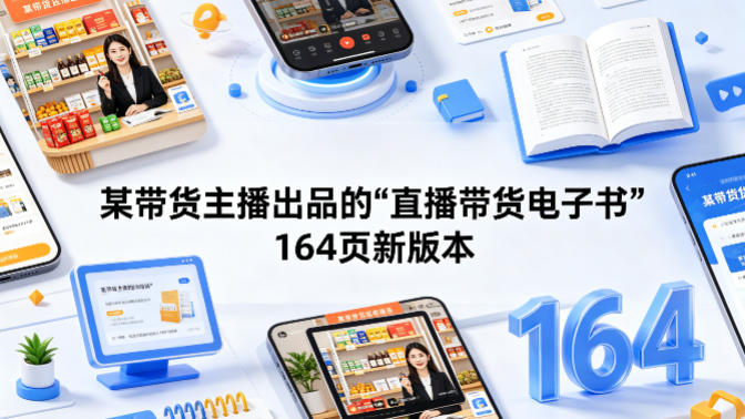 某带货主播出品的《直播带货电子书》164页新版本-韬哥副业项目资源网