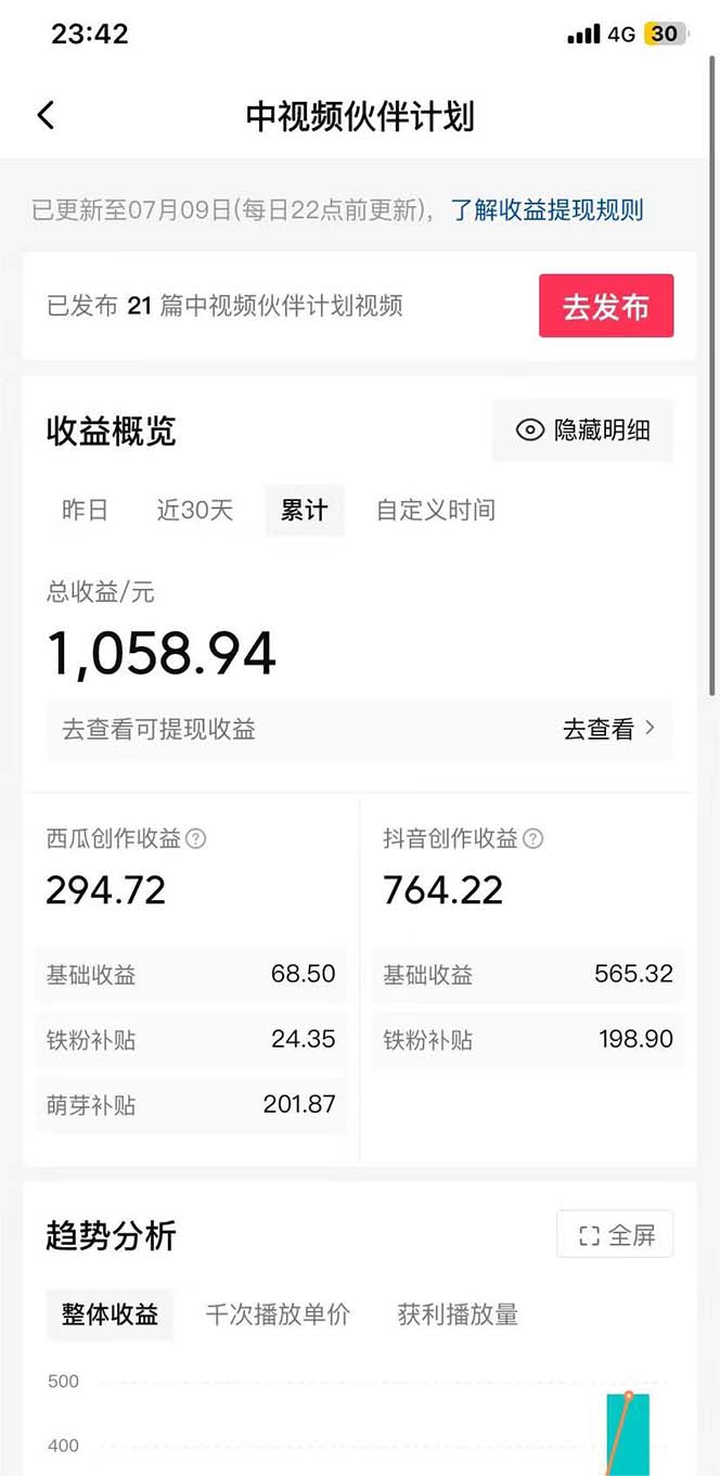 (6948期)小白轻松日入100-1000,中视频蓝海计划,保姆式教学,任何人都能做到!