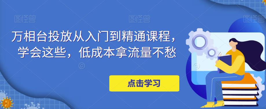 （4920期）万相台投放·新手到精通课程，学会这些，低成本拿流量不愁！-韬哥副业项目资源网