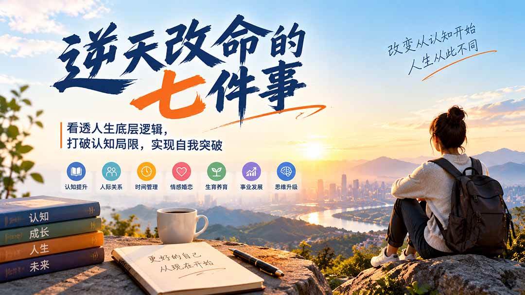 （21022期）付费文章：逆天改命的七件事，看透人生底层逻辑，打破认知局限，实现自我突破-韬哥副业项目资源网