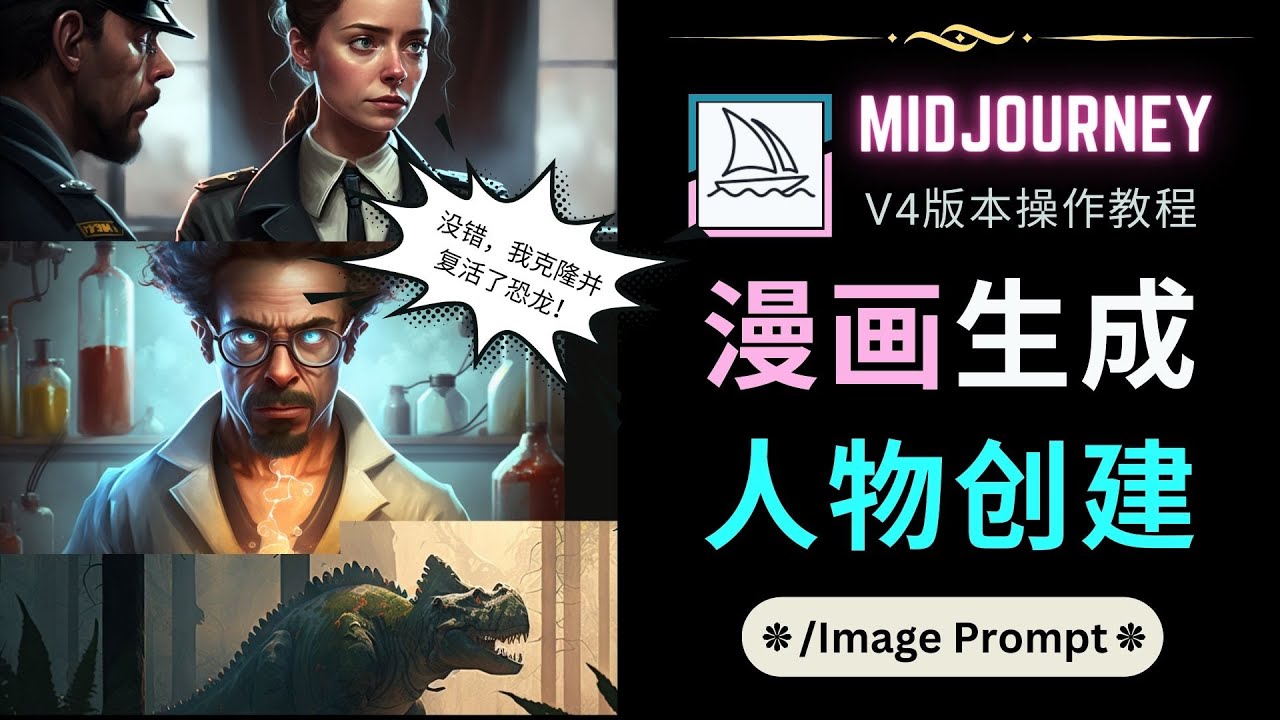 （4899期）Midjourney V4版本操作教程：2个简单参数，完成漫画生成，人物创建-韬哥副业项目资源网