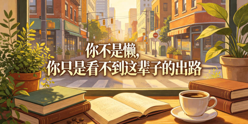 付费文章：你不是懒，你只是看不到这辈子的出路-韬哥副业项目资源网