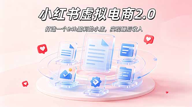 2026 年最强风口掘金项目：AI小红书虚拟电商，布局搜索流量，每日躺赚500+-韬哥副业项目资源网