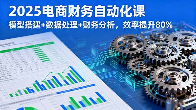 （16021期）2025电商财务自动化课，模型搭建+数据处理+财务分析，效率提升80%-韬哥副业项目资源网