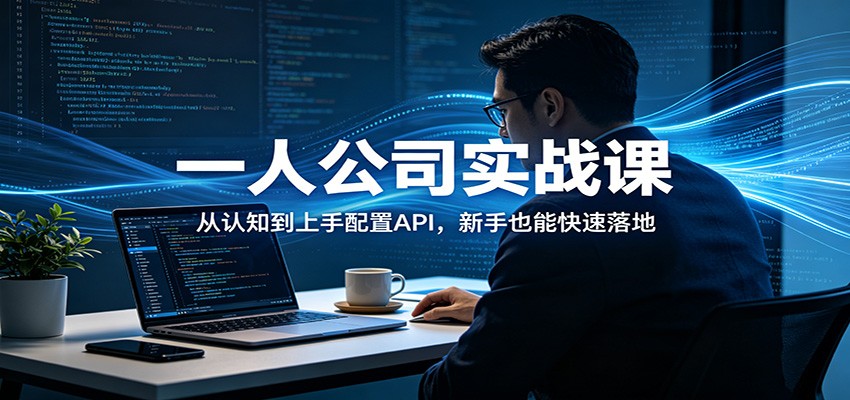 一人公司实战课：从认知到上手配置API，新手也能快速落地-韬哥副业项目资源网
