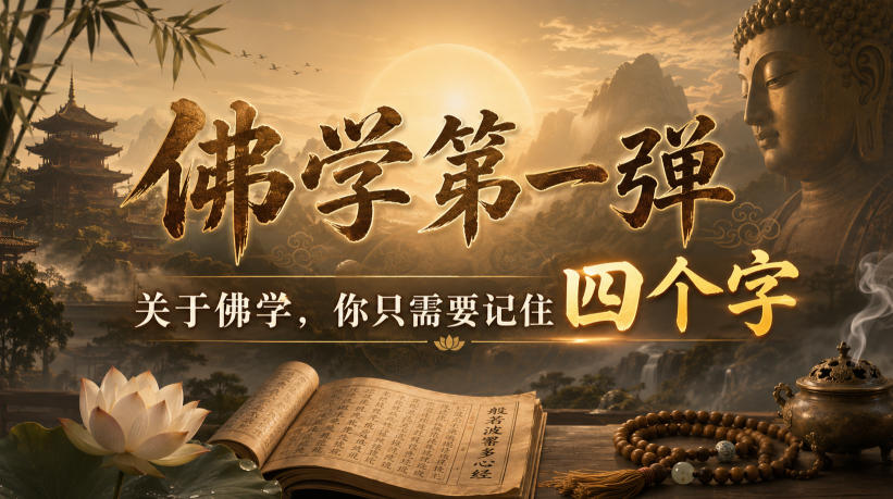 付费文章：佛学第一弹，关于佛学，你只需要记住四个字-韬哥副业项目资源网