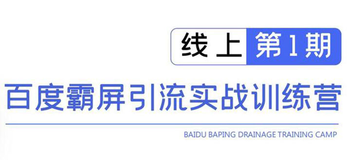 （1515期）龟课百度霸屏引流训练营线上第1期，快速获取流量，日引500+精准粉(无水印)-韬哥副业项目资源网