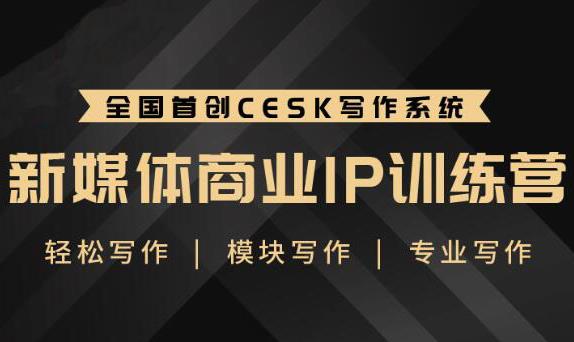 (1843期)新媒体商业IP训练营:轻松写作模块 零基础写作小白 系统学习写作