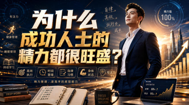 付费文章：为什么成功人士的精力都很旺盛？-韬哥副业项目资源网